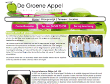 Tablet Screenshot of degroeneappel.nl